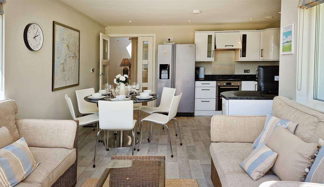 The kitchen/diner is perfect for sociable holidays. 