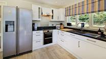 The kitchen has all the equipment you will need to cook a holiday meal. 