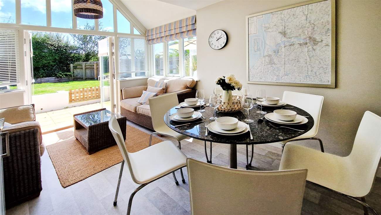 Gather around the dining table for a holiday meal to remember.