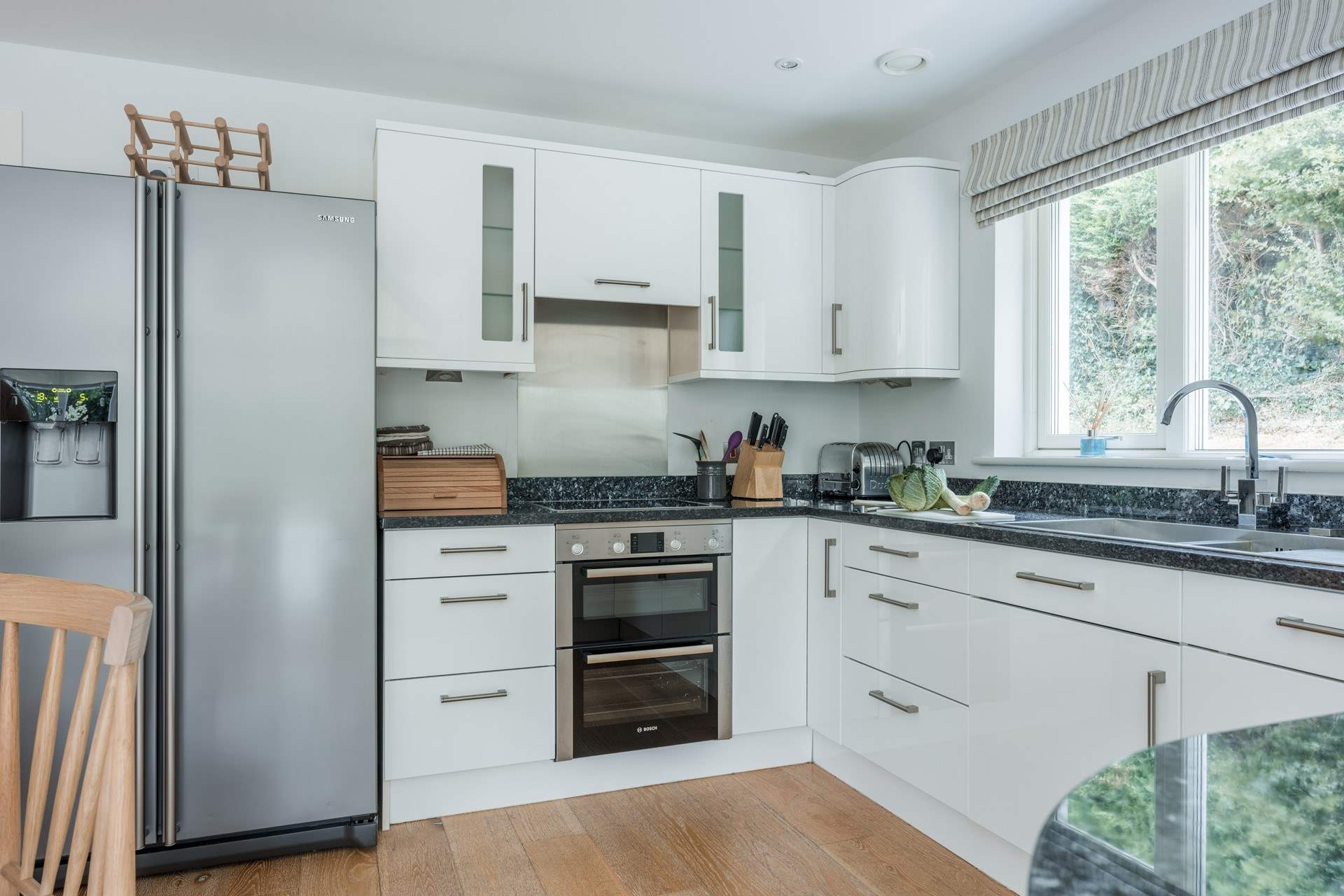 The kitchen has all the equipment you will need to cook a holiday meal. 