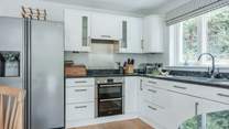 The kitchen has all the equipment you will need to cook a holiday meal. 