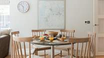 Gather around the dining-table for a holiday meal to remember. 