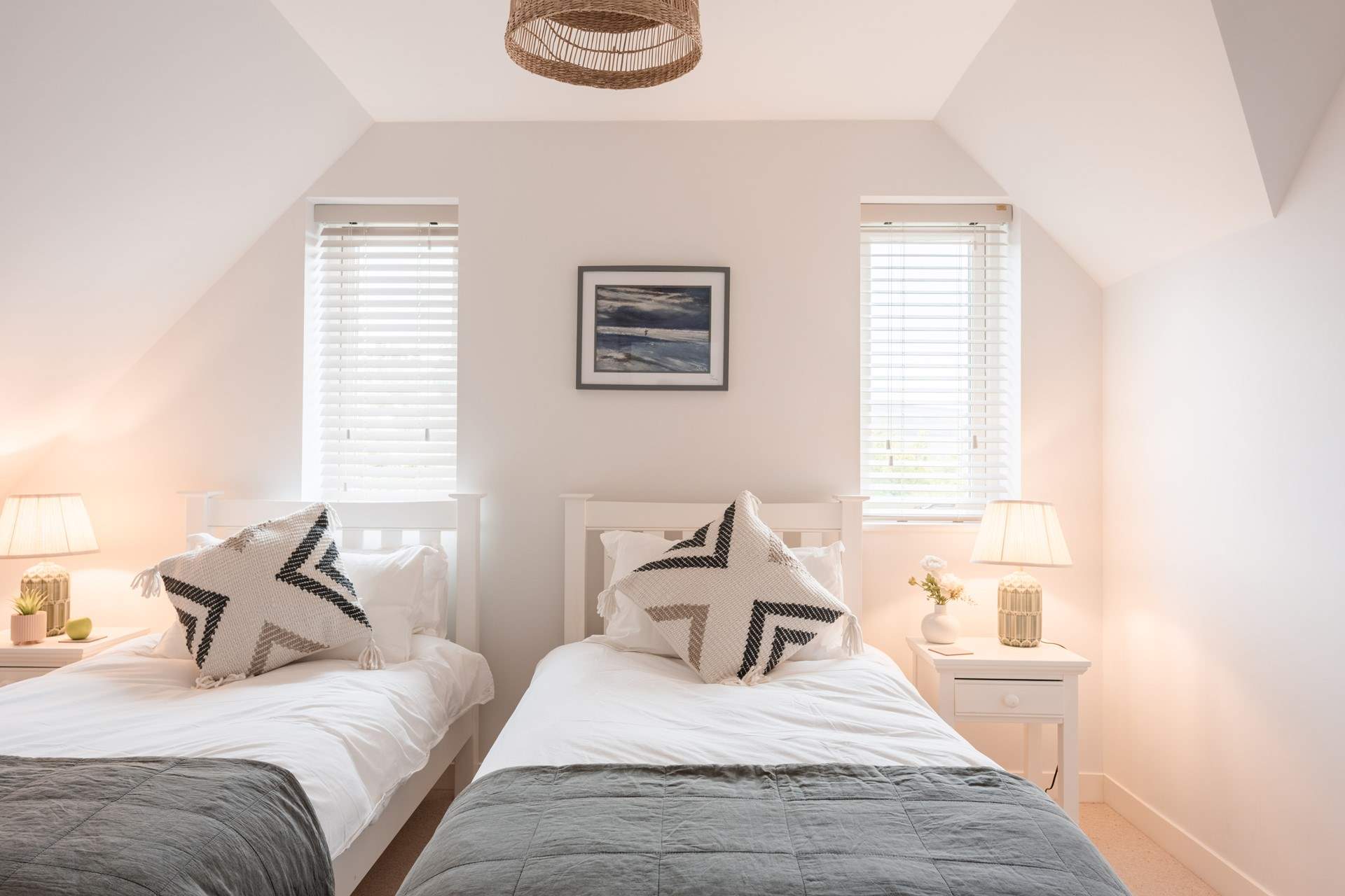 The twin room is ideal for either children or adults. 