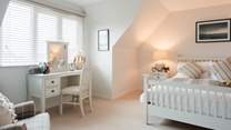 The bedrooms are beautifully crafted. 
