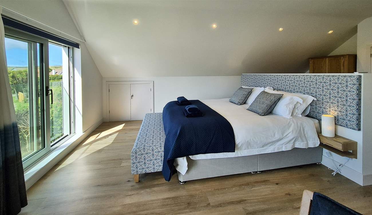 Bedroom 3 is a spacious room with a super-king bed.