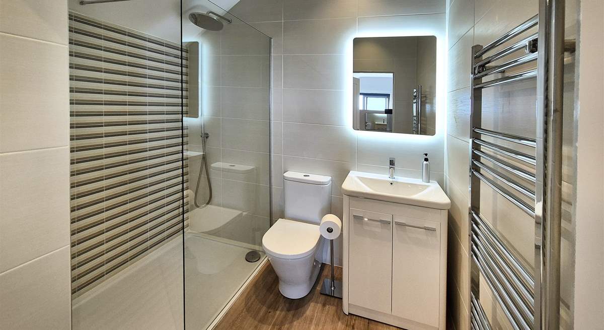 The en-suite shower room.