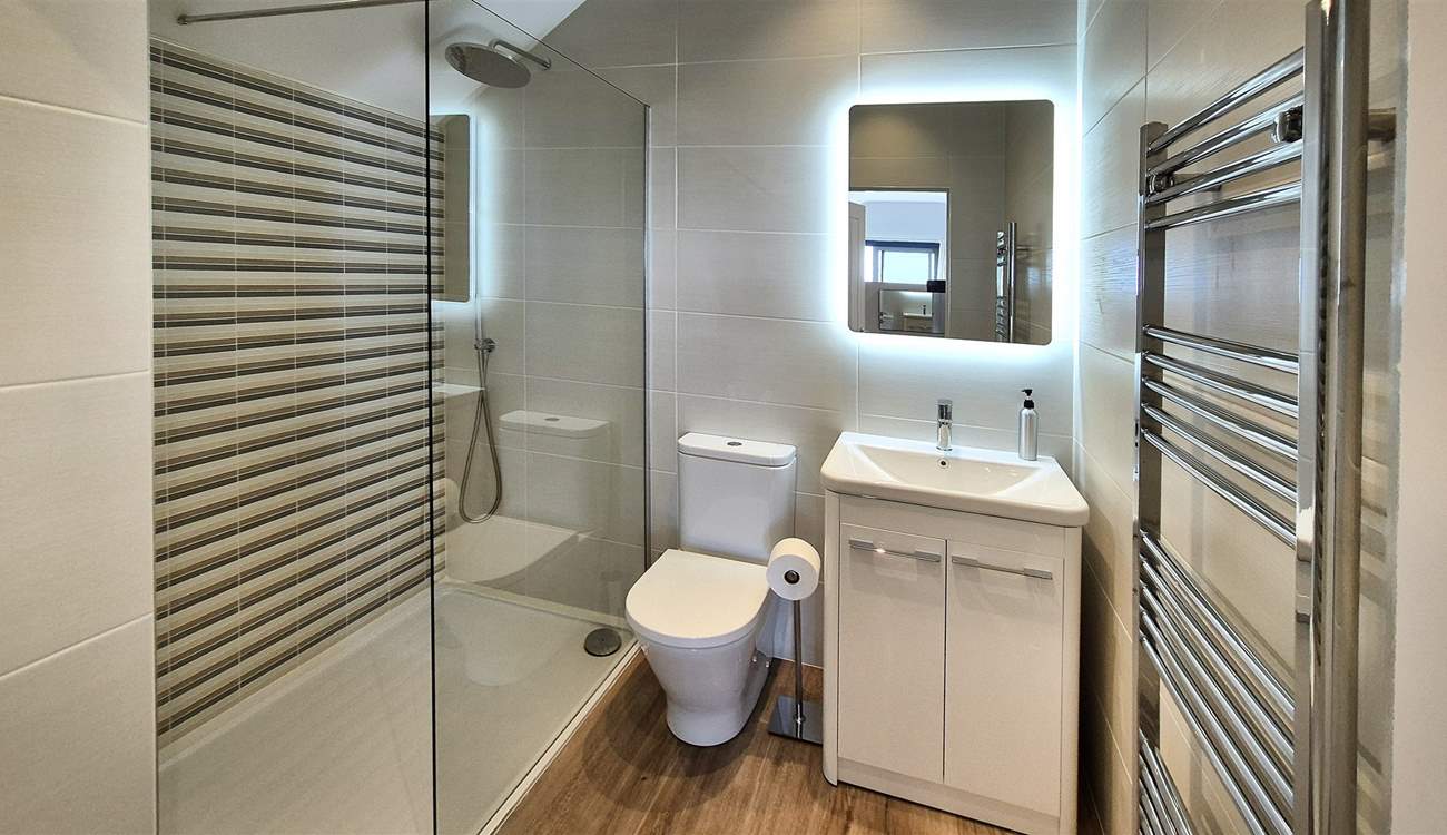 The en suite shower-room.