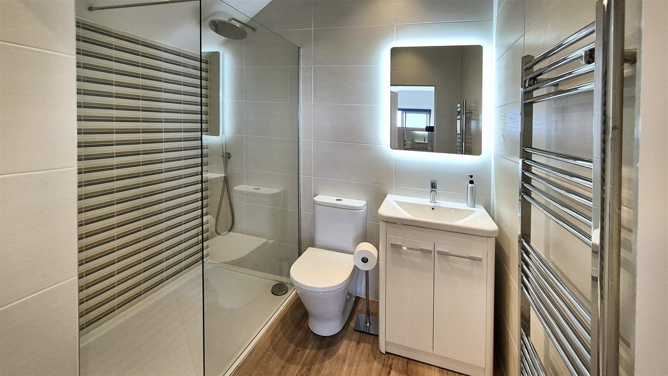 The en-suite shower room.