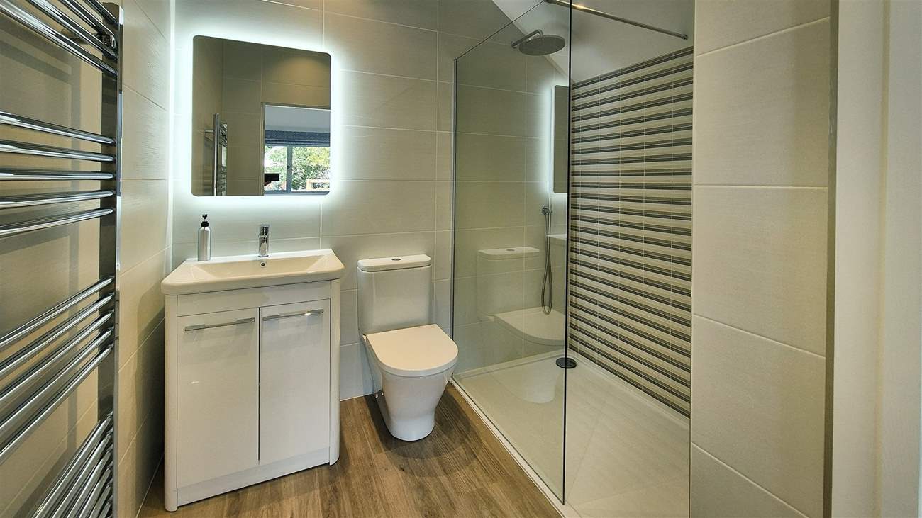 The en-suite shower room.