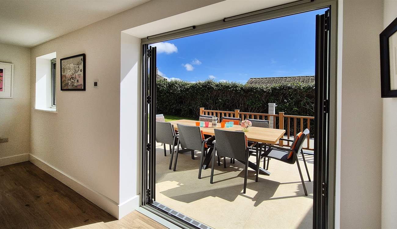 Soak up the sunshine from the patio.