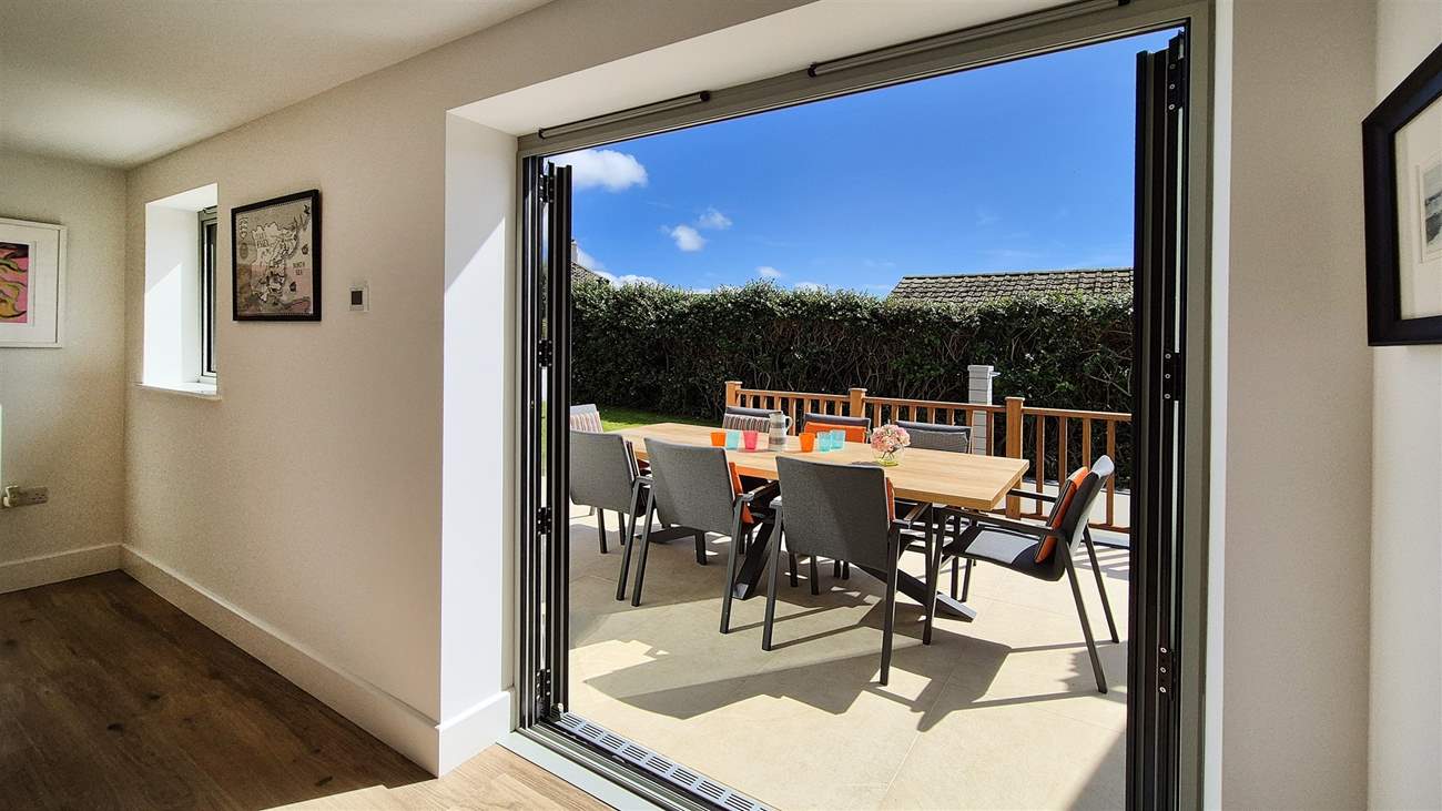 Soak up the sunshine from the patio.