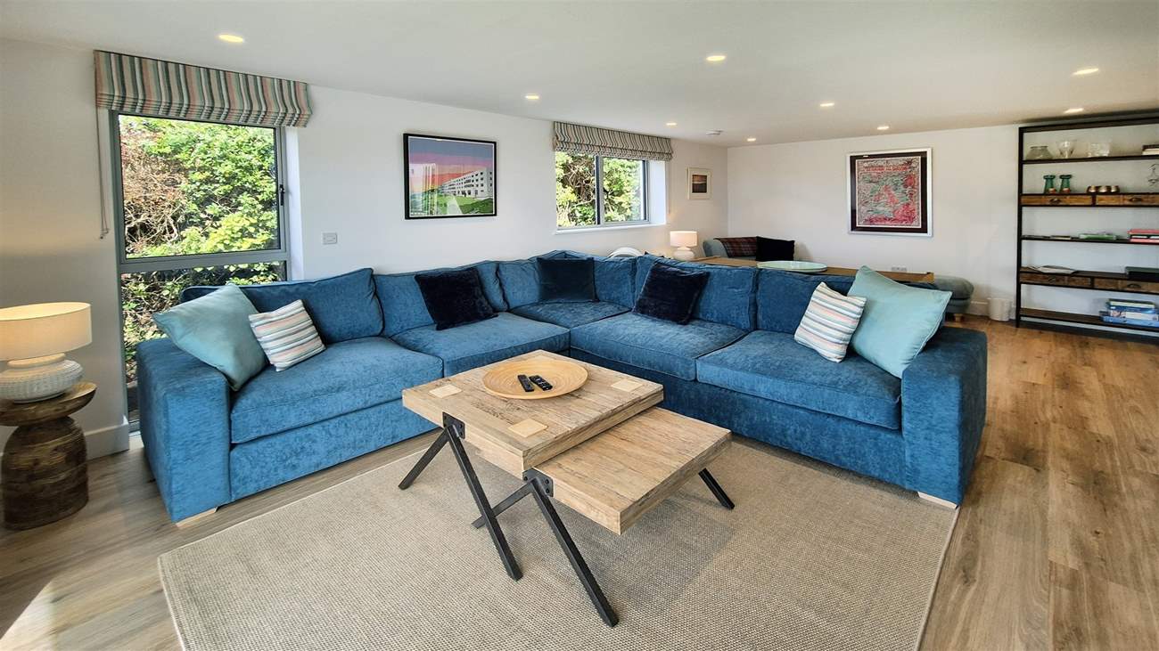 The spacious living area.