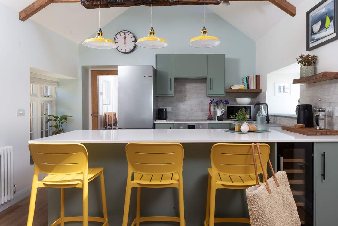 A super kitchen with high specification appliances.
