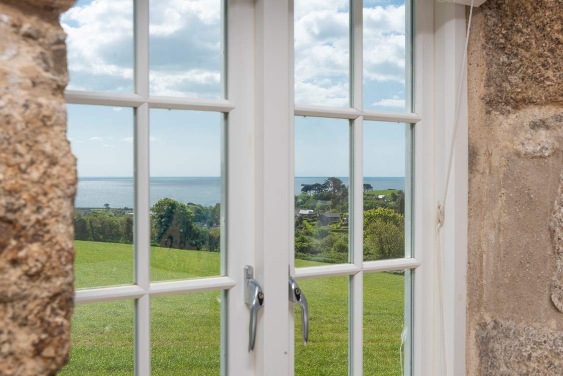 The exceptional view from bedroom 2.