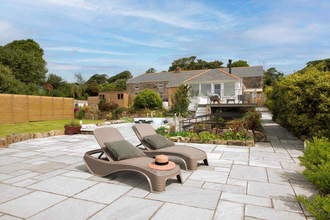 Soak up the sun in the beautiful garden.