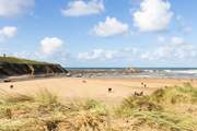You have lots of stunning beaches close by. This is Summerleaze in Bude.