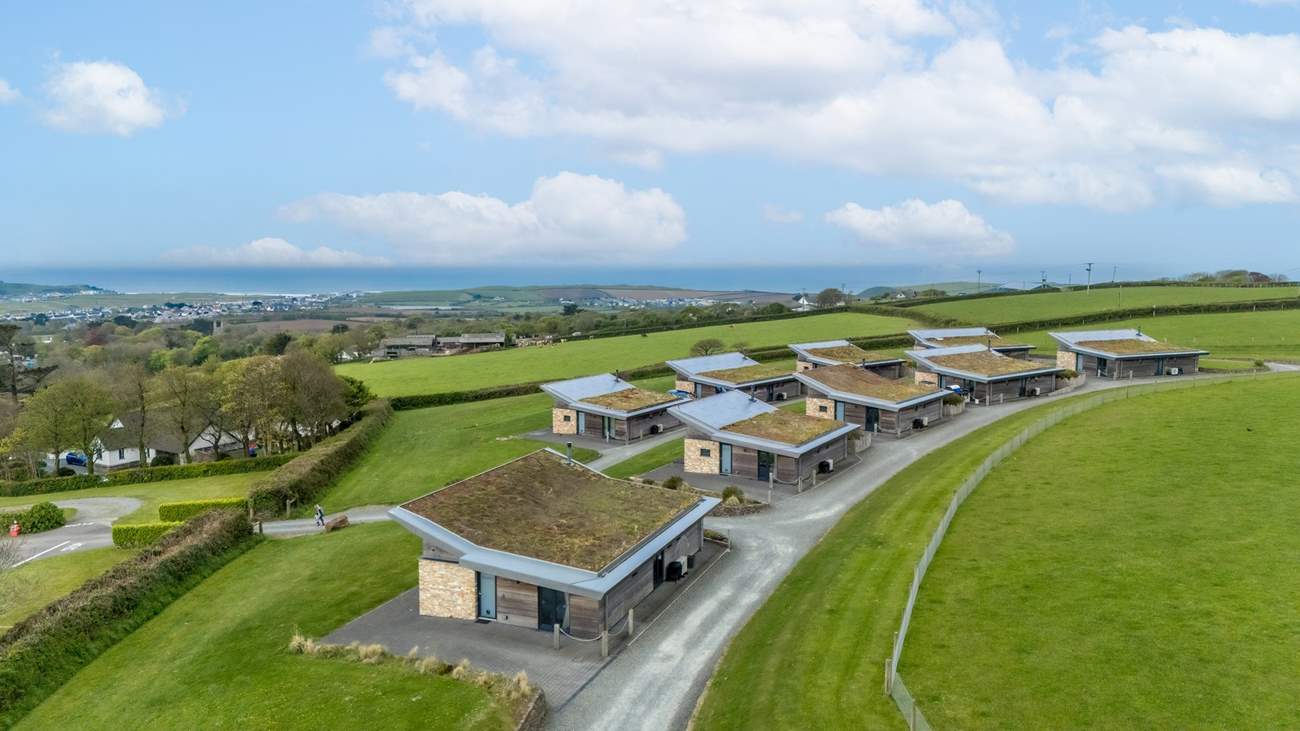 The exclusive site sits back from the main site offering a rather special position with wonderful views and miles and miles of blue skies.