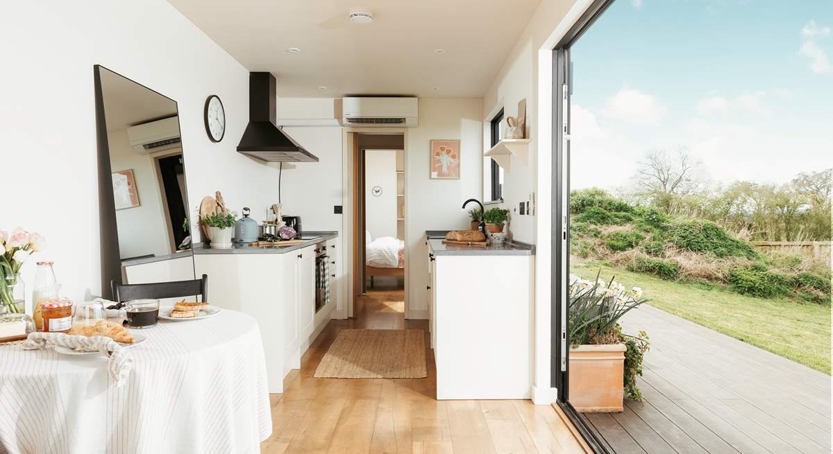 The open plan living space creates a relaxing environment.