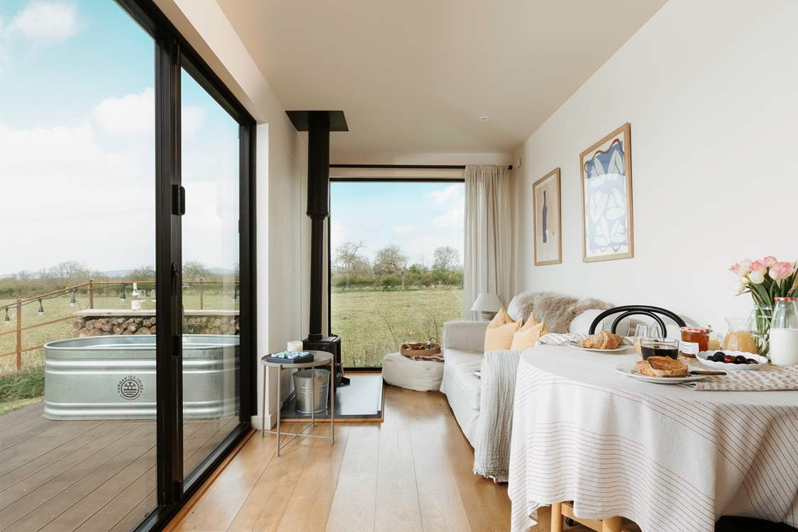 With beautiful countryside views out of each window, you'll never want to leave.