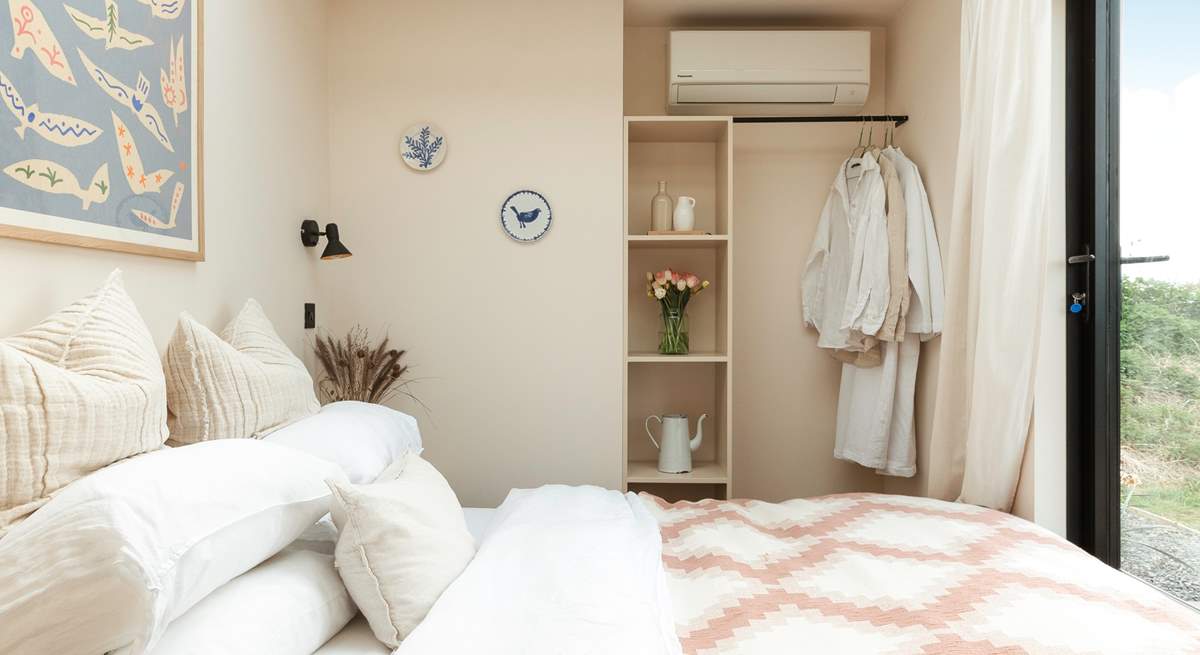 The star-gazing skylight makes those slow mornings in bed even more relaxing. 