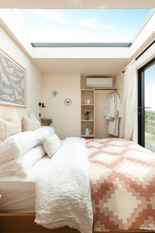 The star-gazing skylight makes those slow mornings in bed even more relaxing.