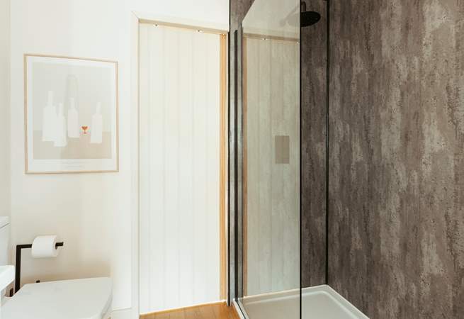 And has charming sliding doors for your privacy.