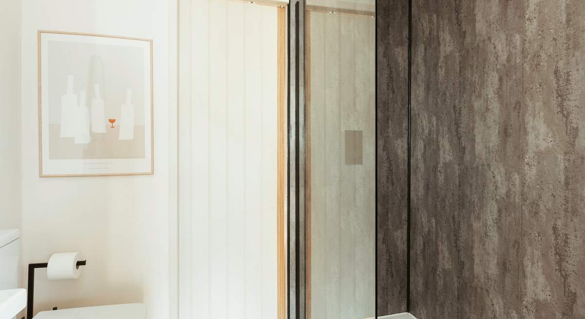 And has charming sliding doors for your privacy.