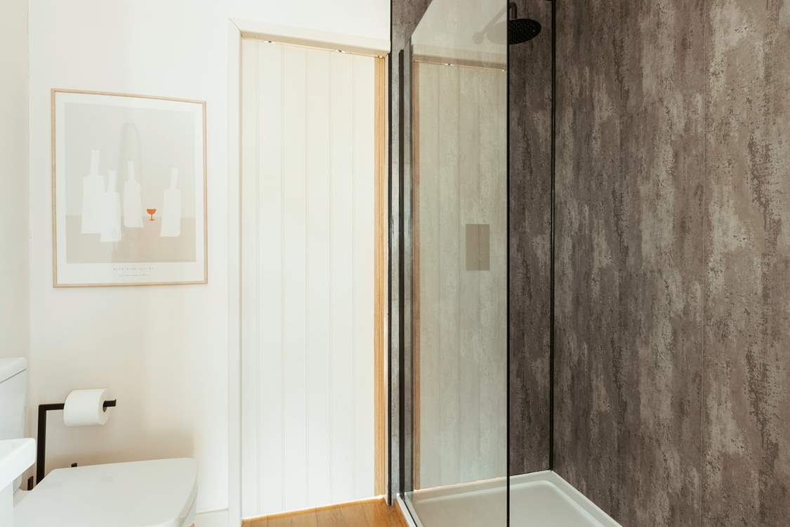 And has charming sliding doors for your privacy.