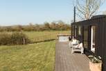Step outside on to your spacious deck, and enjoy panoramic views of the Somerset countryside.