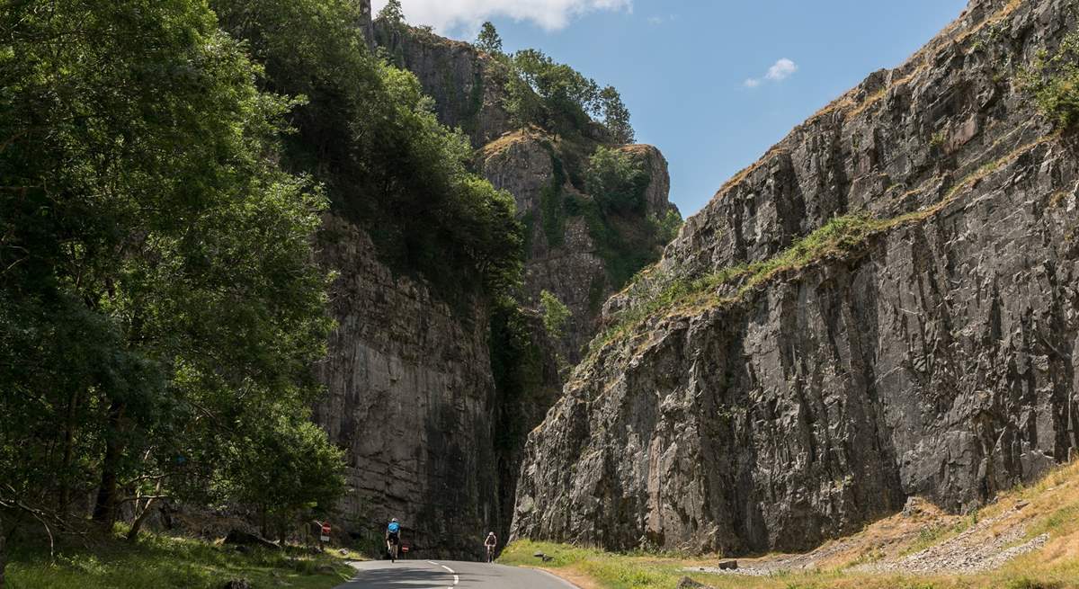 A short drive away is the picturesque Cheddar Gorge.