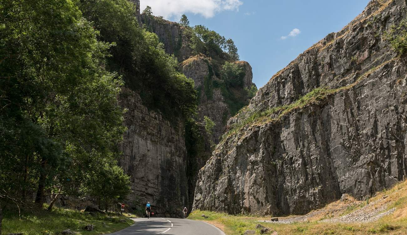 A short drive away is the picturesque Cheddar Gorge.