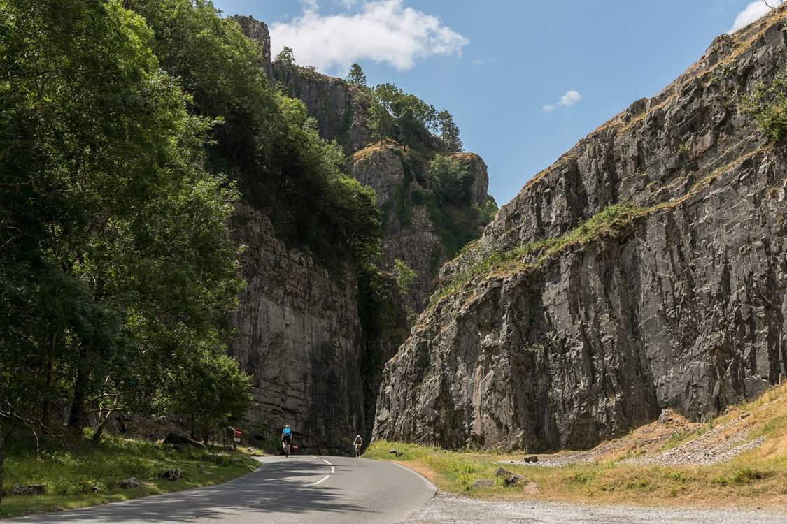 A short drive away is the picturesque Cheddar Gorge.