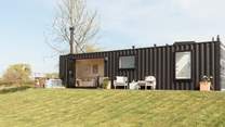 The beautiful Florian - the converted shipping container situated in the heart of Somerset.