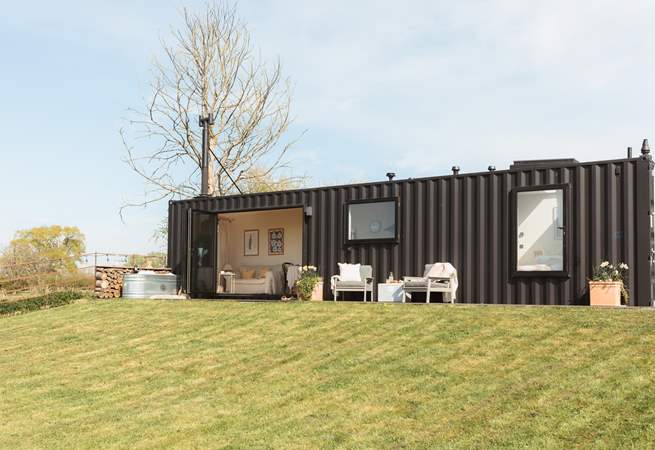 The beautiful Florian - the converted shipping container situated in the heart of Somerset.