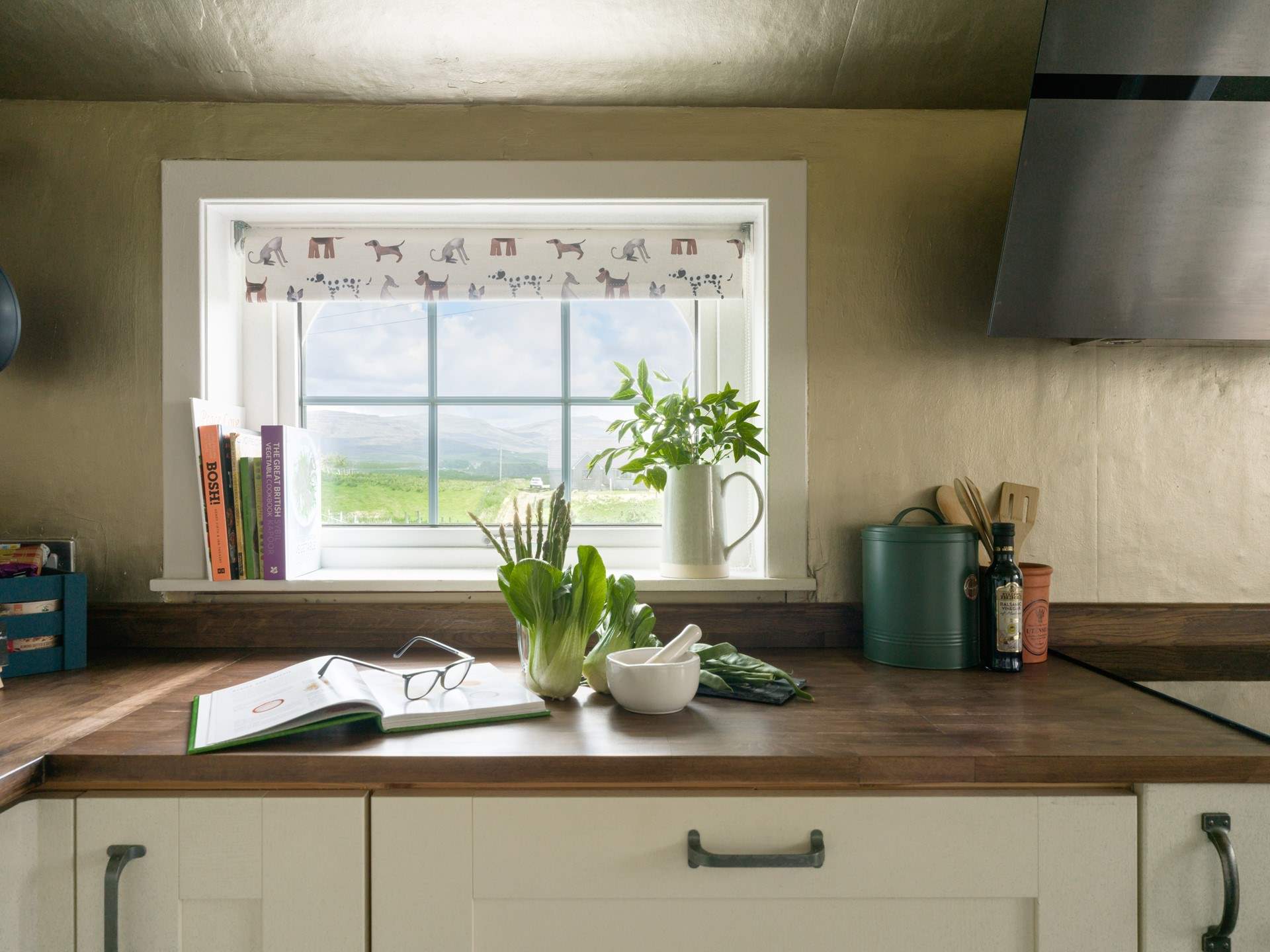 The chef will have views of the loch and mountains.