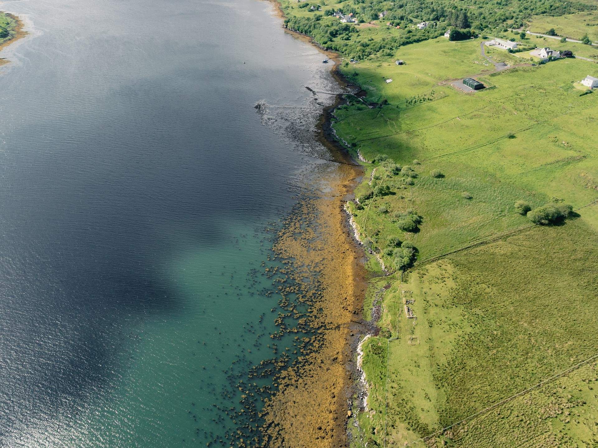 The sea is a myriad of colours. 