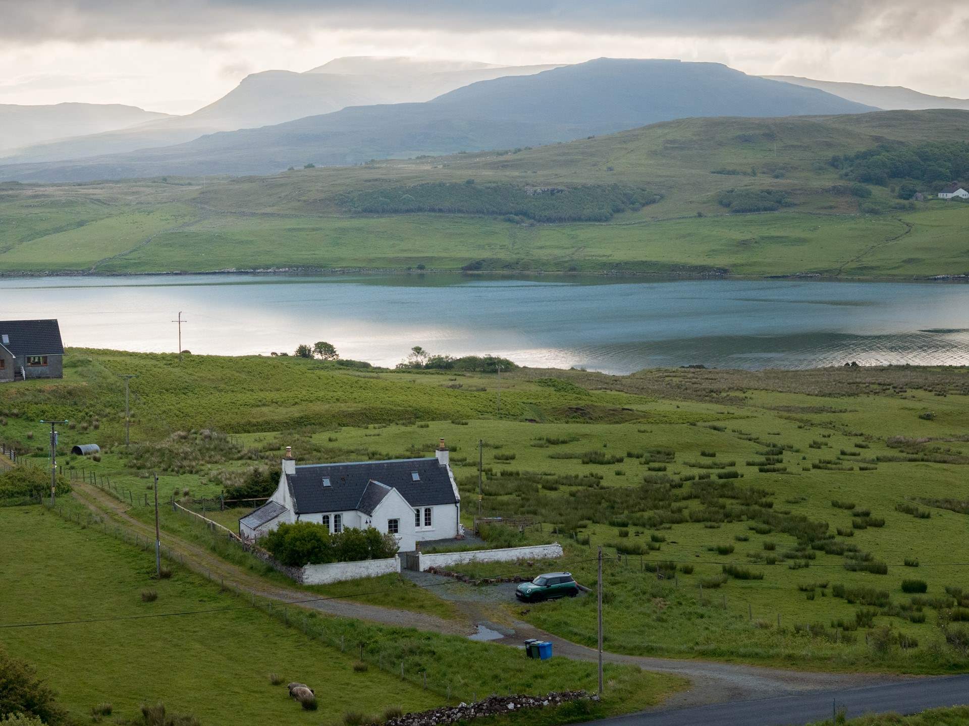 Surrounded by hills, mountains, lochs and green fields, what more could you want?