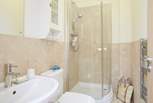 The well presented shower-room.