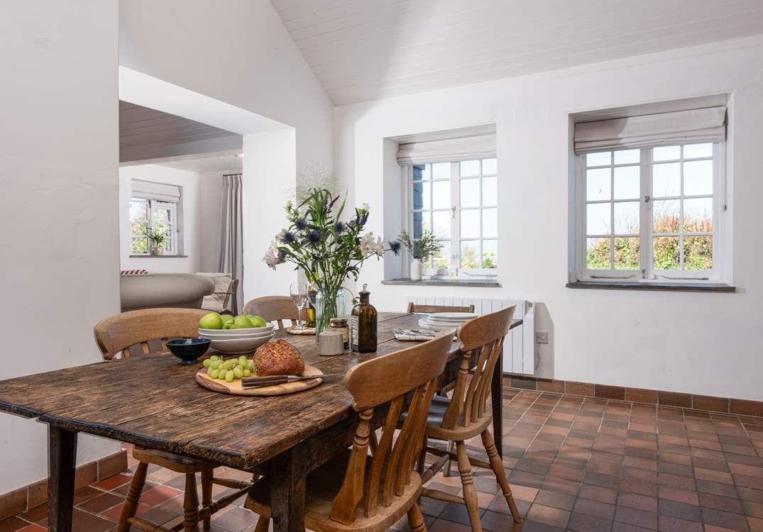 Enjoy leisurely family meals at The Mowhay.