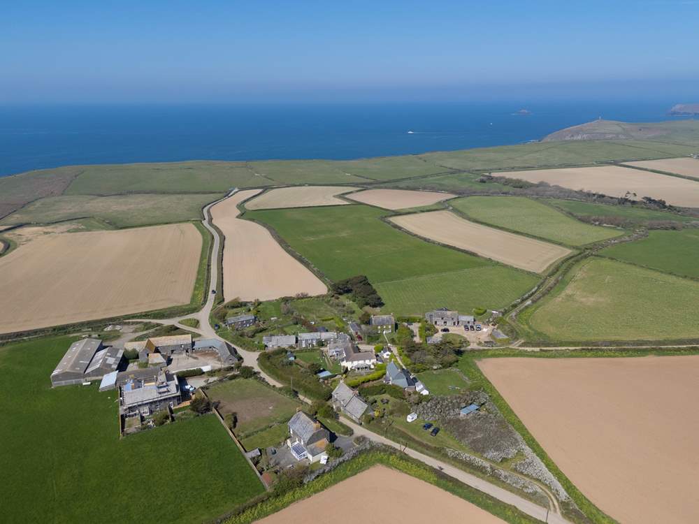 The little hamlet of Crugmeer is surrounded by countryside, yet so close to the ocean.