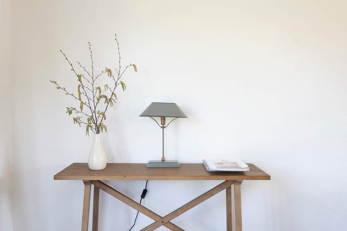 The Mowhay is simply but stylishly furnished, showcased perfectly against the whitewashed walls.