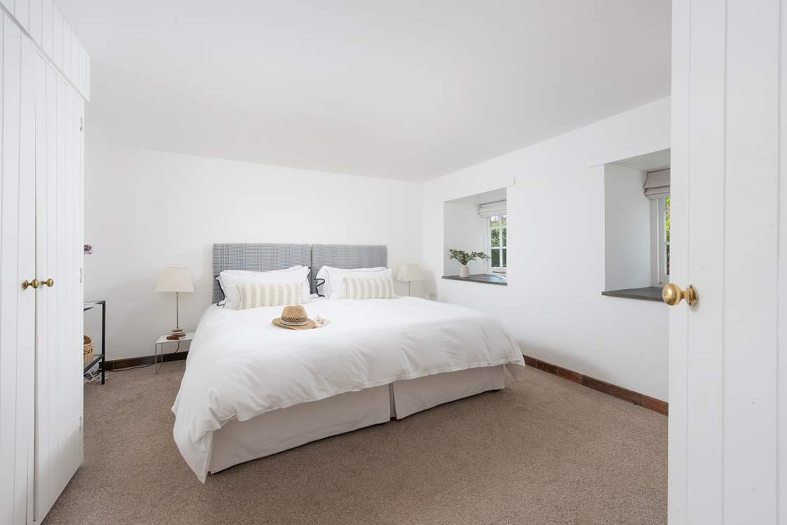 There's a choice of three bedrooms at The Mowhay.