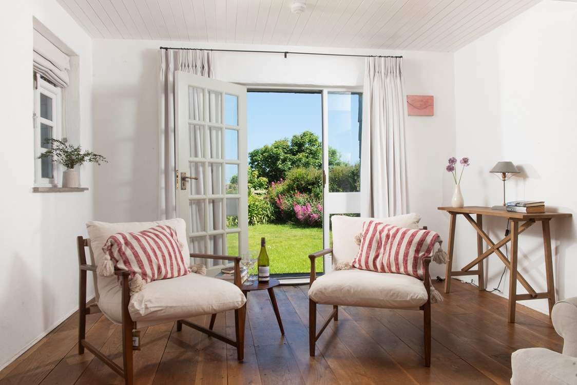 Fling open the doors and listen to the sounds of the countryside.