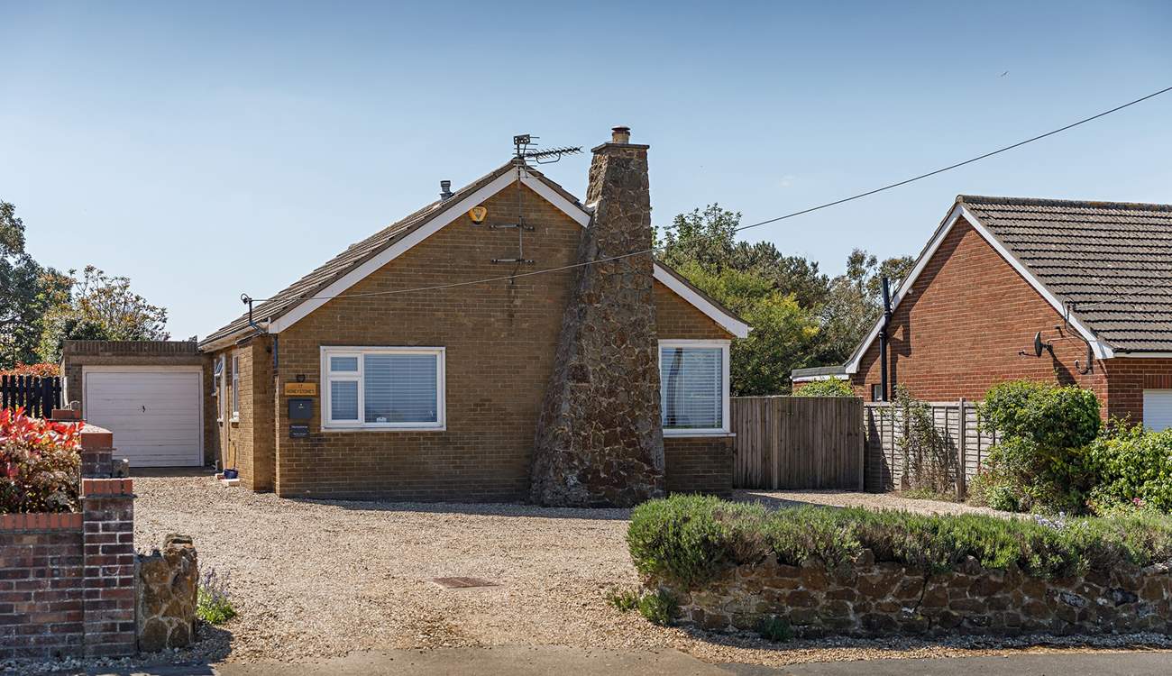 Plenty of room for extra visitors on the driveway.