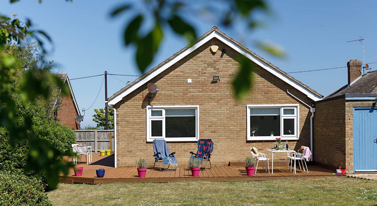 Enjoy the peace and tranquility in the south-facing garden.