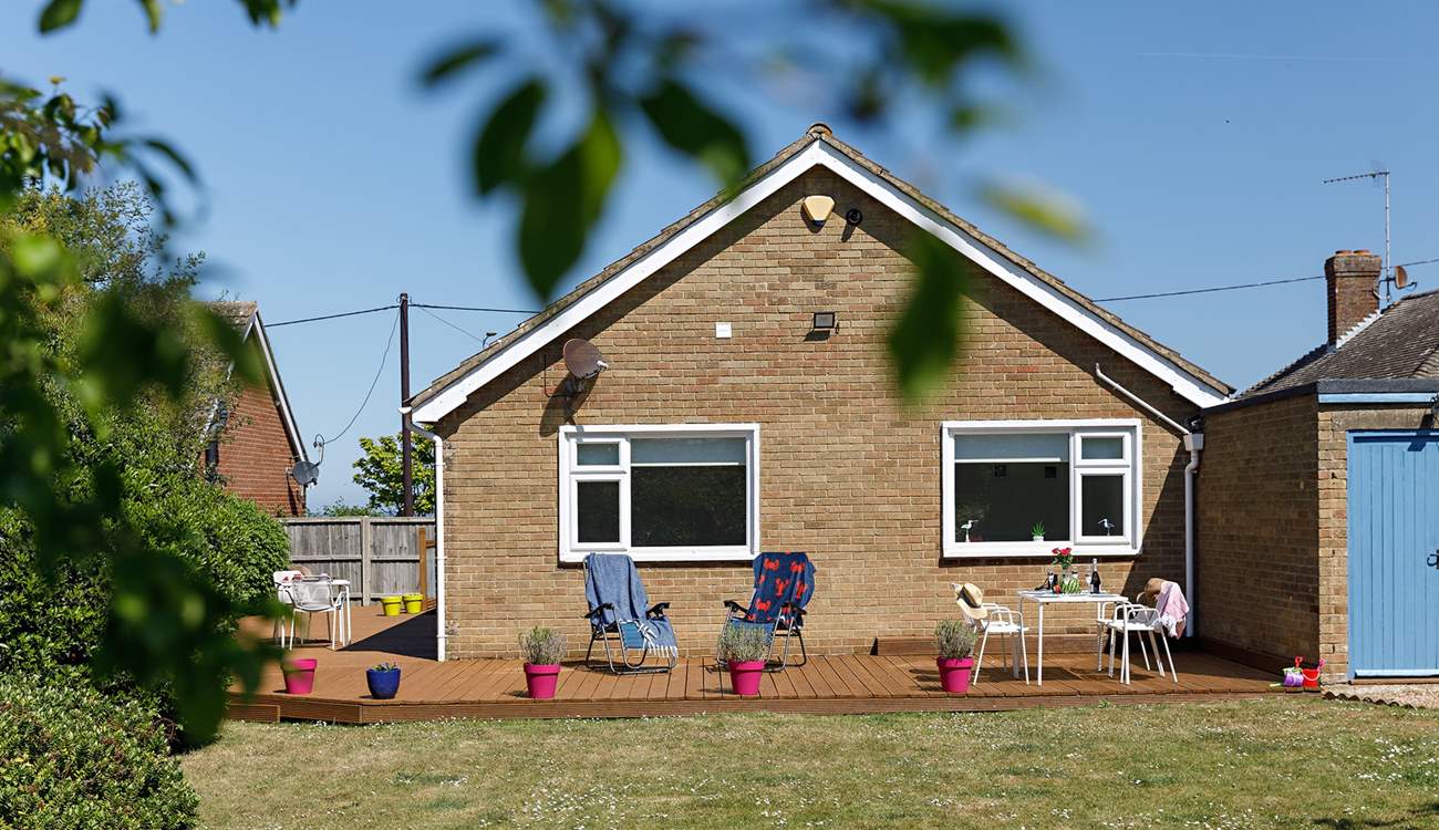 Enjoy the peace and tranquility in the south-facing garden.