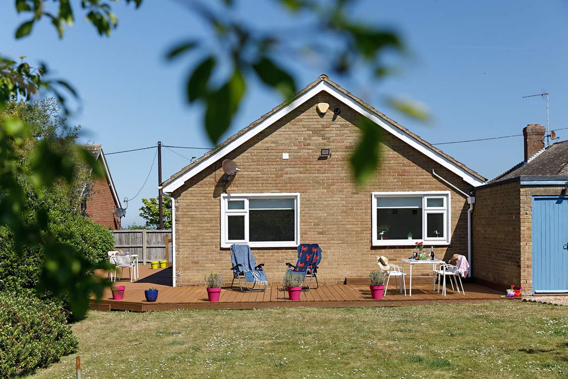 Enjoy the peace and tranquility in the south-facing garden.