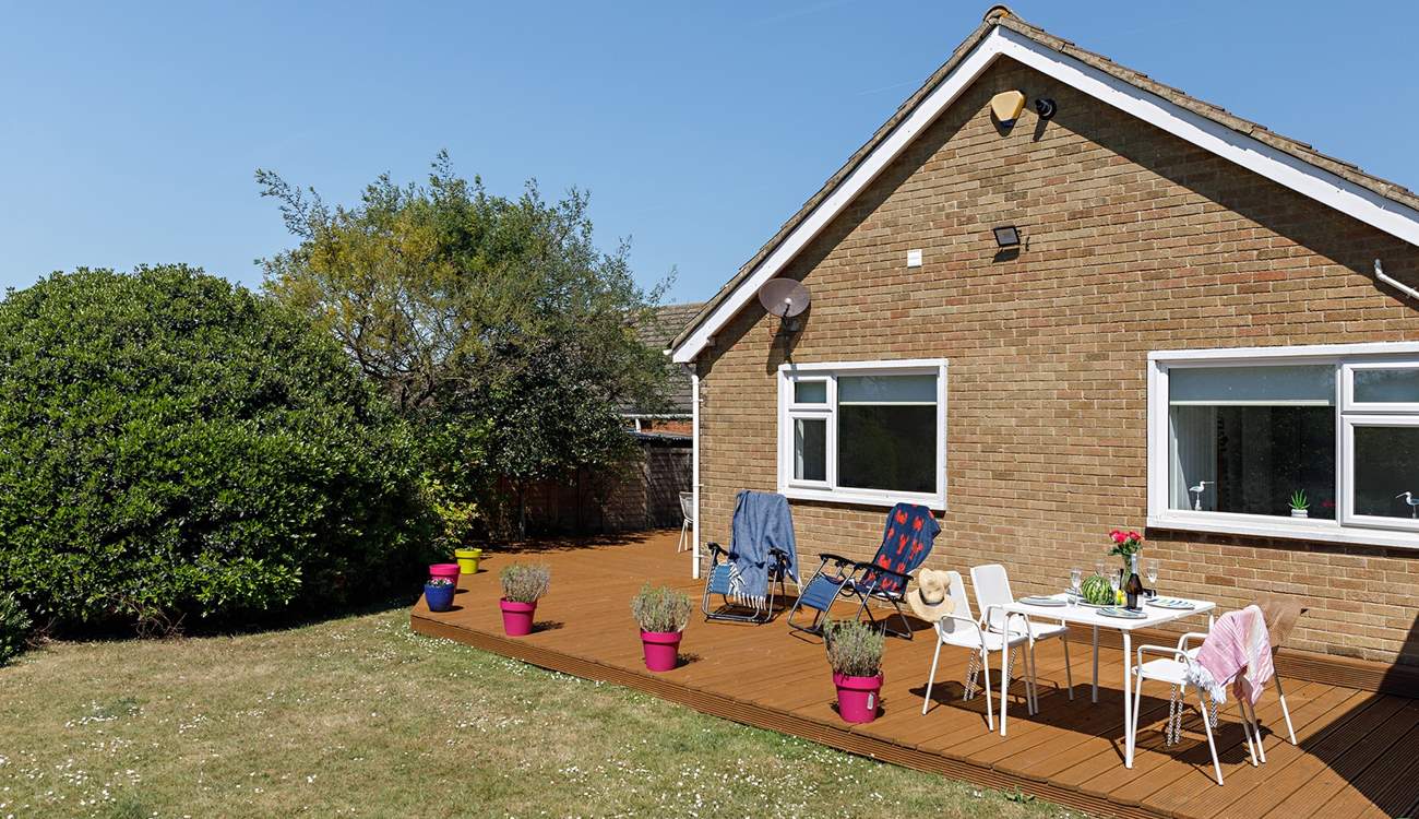 The bedrooms enjoy views into the garden.