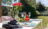 Listen to the birdsong while enjoying a chilled glass of bubbly. - Thumbnail Image