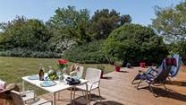 Relax back on the sun-loungers and pick up that novel you've been meaning to finish.